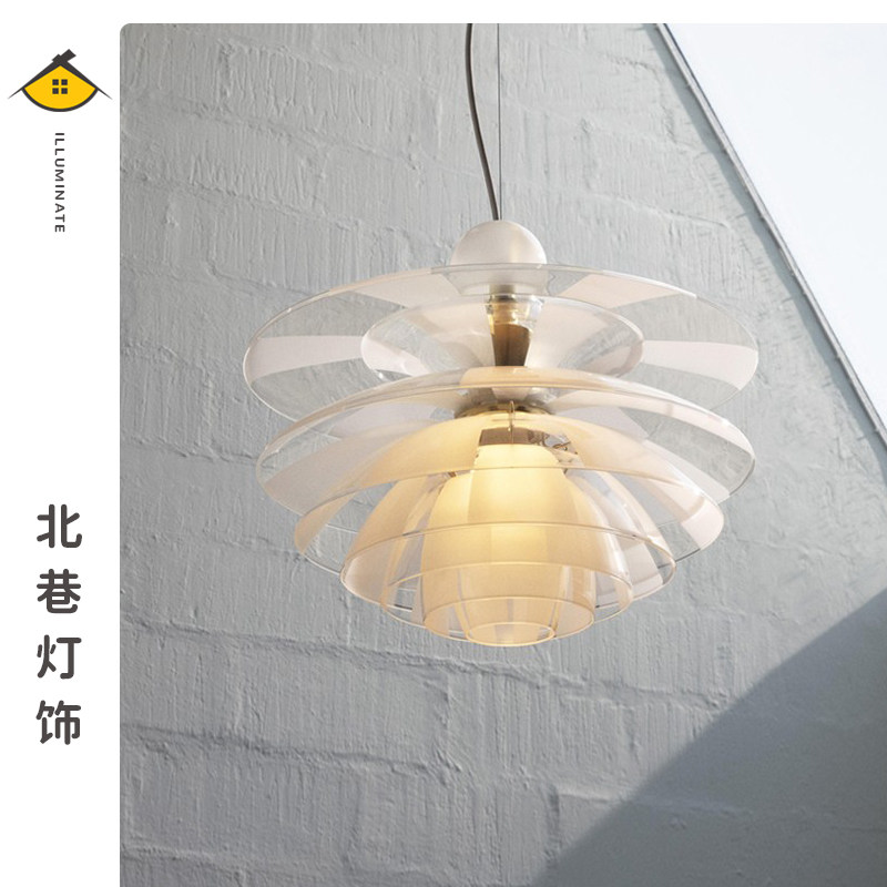 丹麦设计师创意餐厅吧台吊灯简约卧室岛台经典客厅玻璃餐桌松果灯