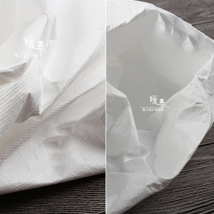 纸白色软质厚款 水洗呼吸纸撕不烂包包袋子随意造型设计面料