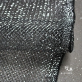 Черный серебряный Xiaoding Hard Grid Styling Creative Silver Light Hollow Creative Fashion Designer Designer Cloth Material