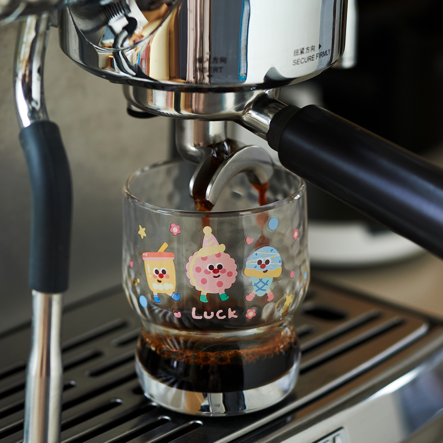 肆月透明玻璃杯高颜值冰美式简约