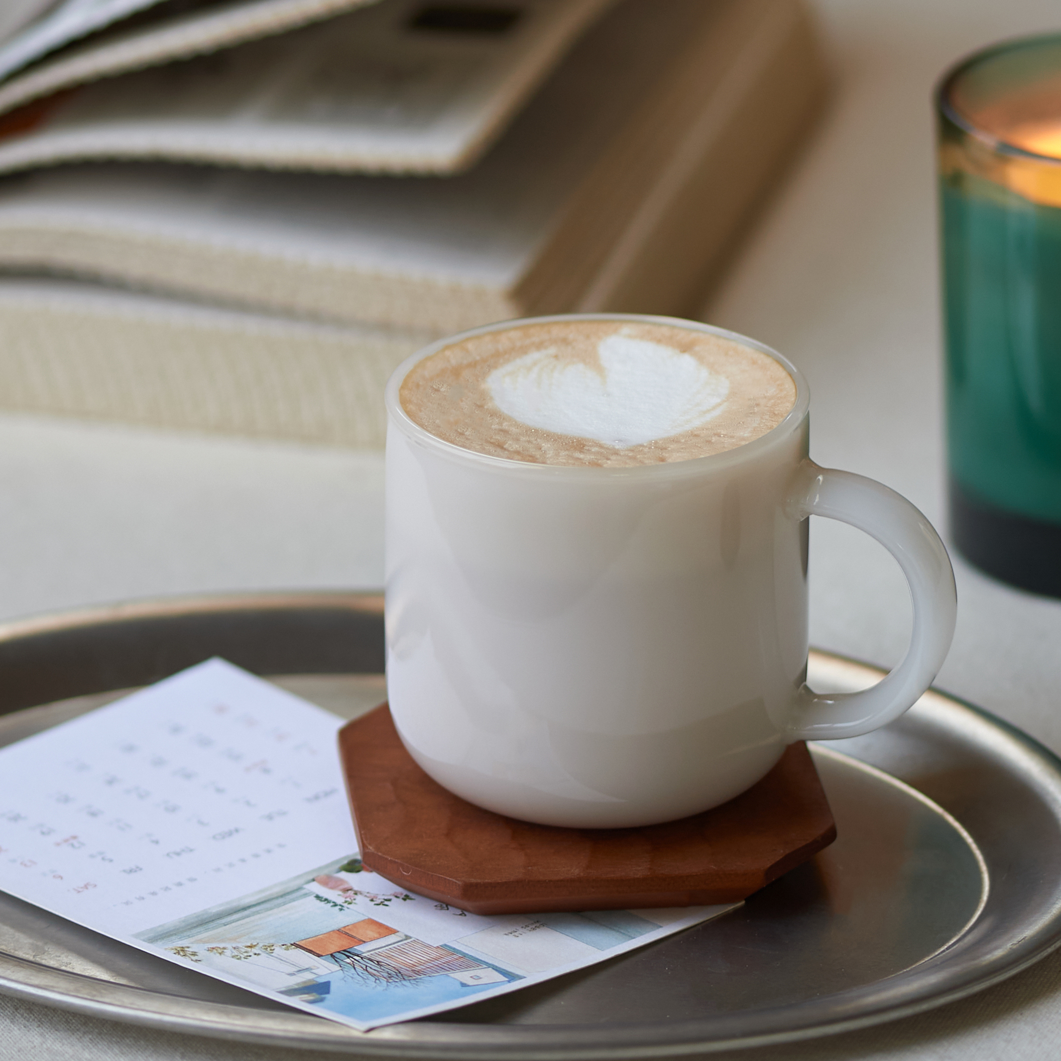 肆月特别好看高硼硅玻璃咖啡杯