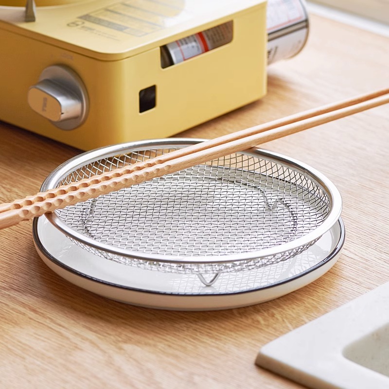 肆月不锈钢沥油神器油炸网篮