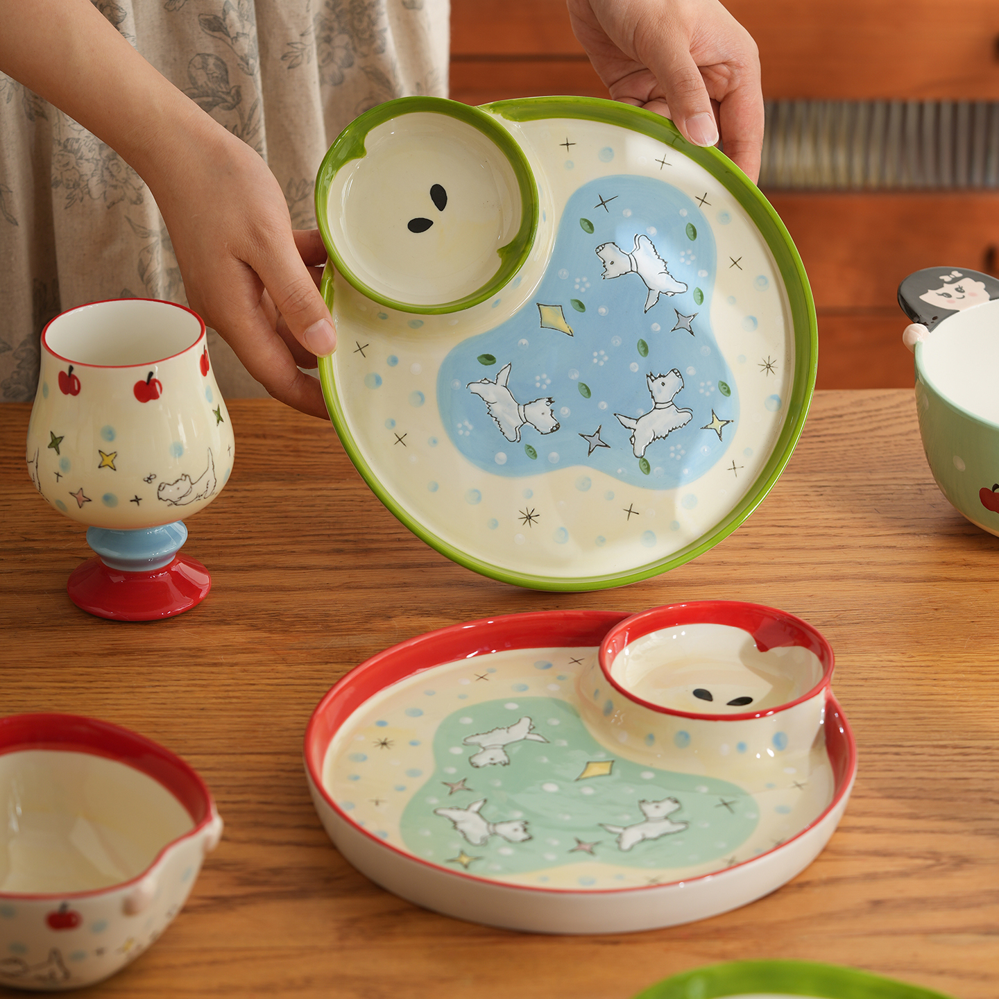 肆月好看的实用的盘子