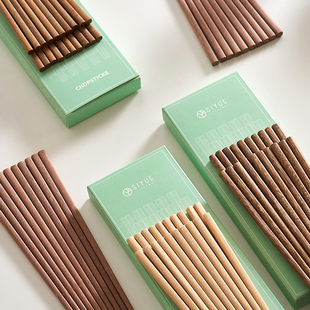 鸡翅木筷子家用家庭一人一筷专人专用高档实木高颜值套装2024新款