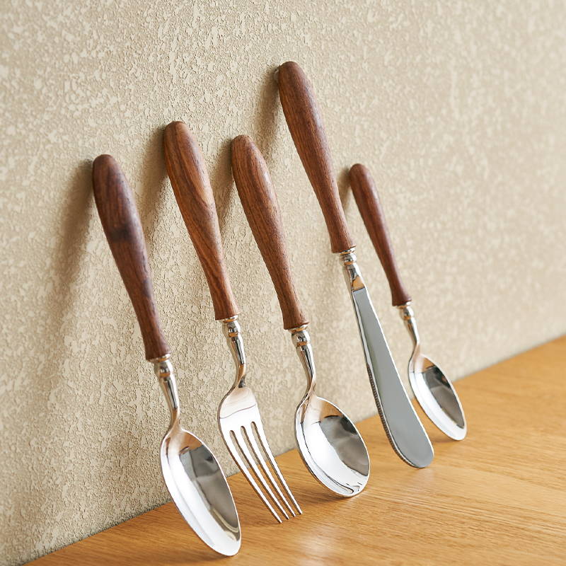 肆月不锈钢甜品ins风汤勺叉子