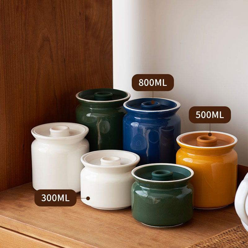 肆月家用陶瓷辣椒油猪油罐