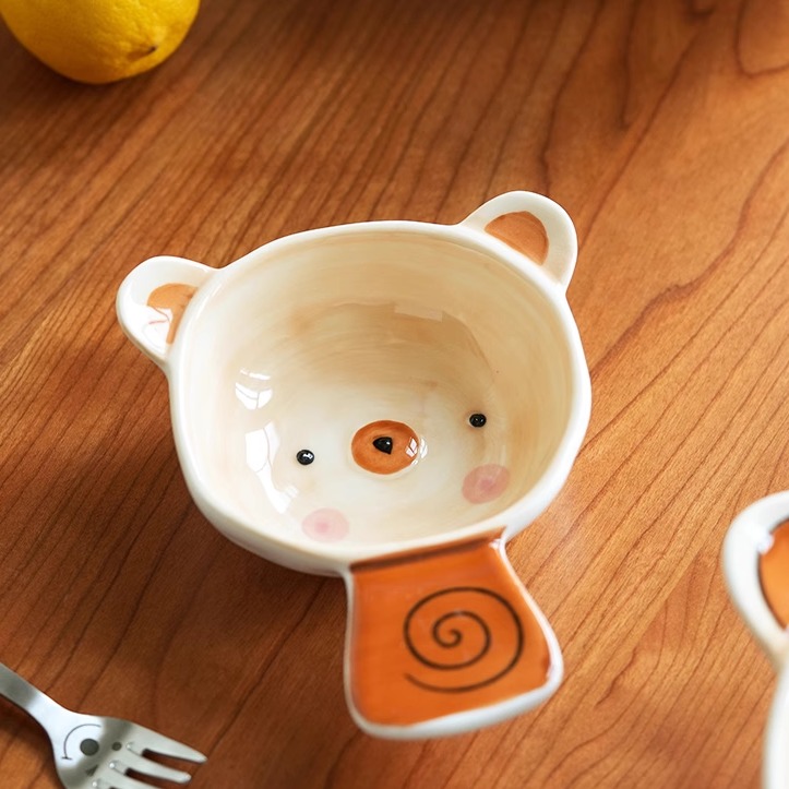 卡通吃饭碗肆月陶瓷可爱ins风