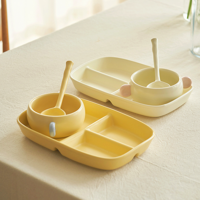 早餐盘高温烧制陶瓷材质