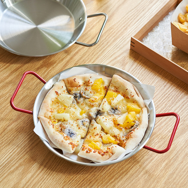 肆月西班牙不锈钢海鲜锅双耳平底锅煎锅无涂层迷你小号煤气灶专用,厨房/烹饪用具,煎锅/平底锅,淘宝优惠券,粉丝福利购,淘宝优惠卷