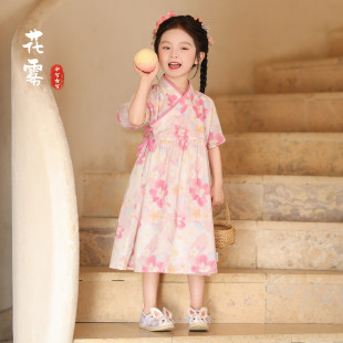 今兮古兮大明少女女童汉服裙夏季蓬蓬裙小女孩洋装明制儿童裙