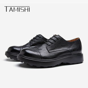 英伦风马皮德比鞋男士皮鞋正装商务复古西装鞋公务鞋厚底休闲皮鞋