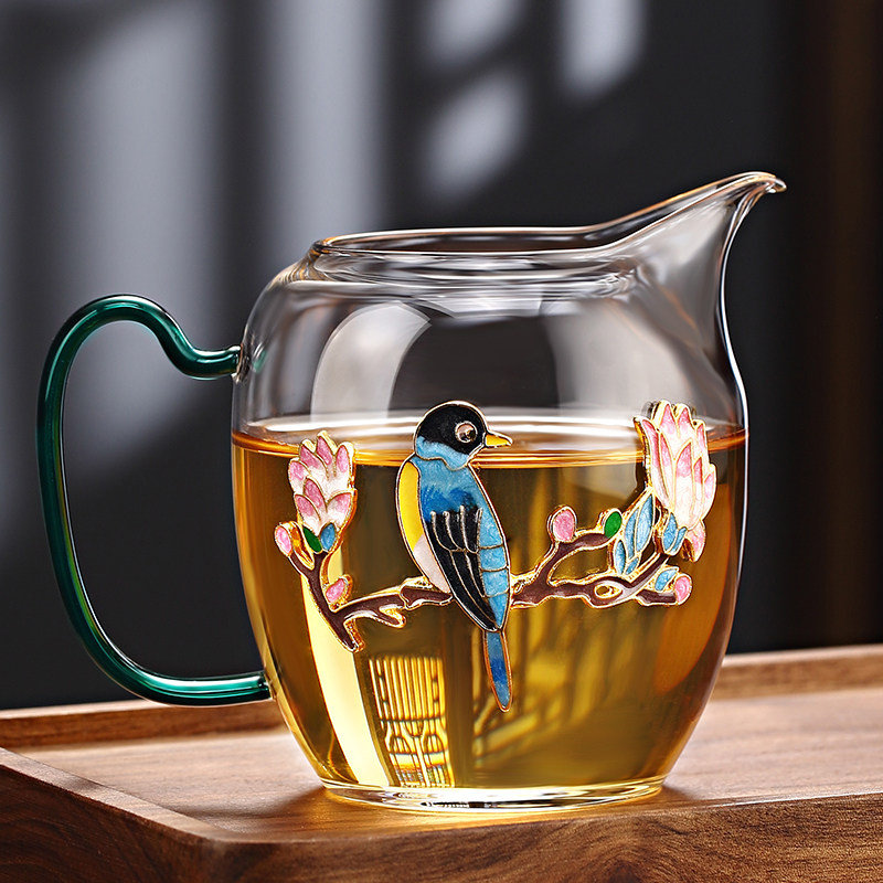 冠发景泰蓝玻璃公道杯手工加厚耐热功夫茶具倒茶杯茶海高档分茶器,餐饮具,公道杯,淘宝优惠券,粉丝福利购,淘宝优惠卷