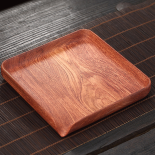 冠发整块花梨木分茶盘普洱茶赏茶盘实木茶饼盒茶具配件茶叶评审盘
