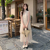 新款，现货绣花温柔风吊带连衣裙091A-2610p155k248，女装连衣裙，浙宝091A