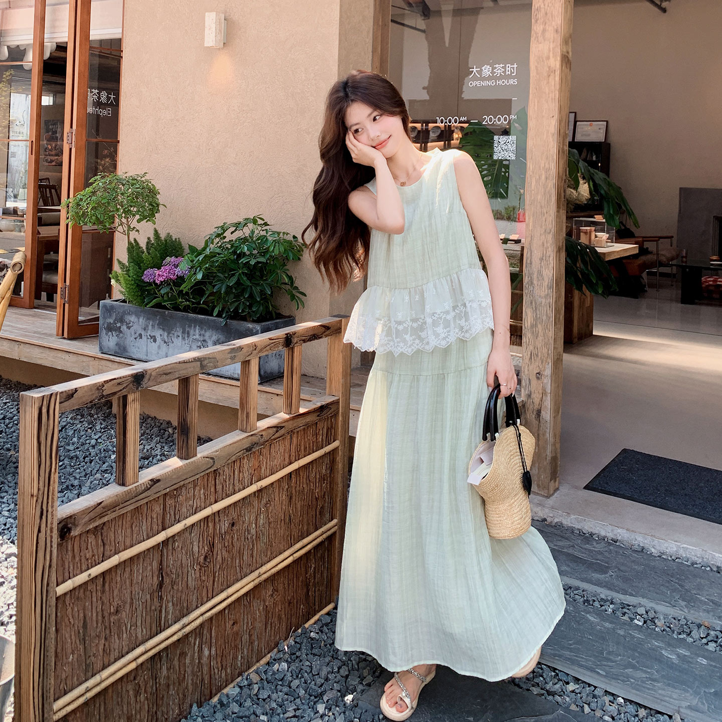 26夏新款花边两件套装091A-2608p160k258,女装套装/套裙,浙宝091A