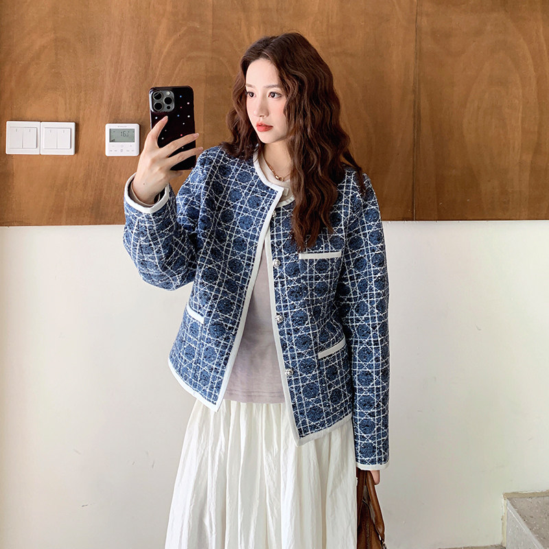 新品，大货，小香风粗花呢外套091A-8846p155k218,女装短外套,浙宝091A