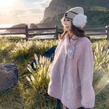 ，原创款粉色皮毛一体091A-8851真p300k425假P195k288，女装皮草，浙宝091A