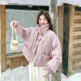 【大货已出】，原创新面料粉色50羽绒服091A-y01p245k368，女装羽绒服，浙宝091A