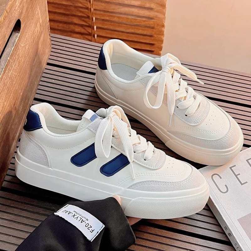 小白鞋女鞋2025春秋季新款小众不撞款鞋子女ins潮百搭帆布板鞋