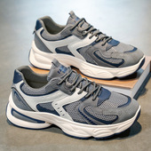 男鞋 2025新款 透气网面运动鞋 夏季 男士 潮流百搭厚底防滑休闲老爹