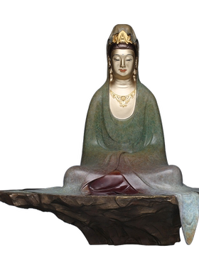 台湾自在风供奉菩萨摆件观音佛像