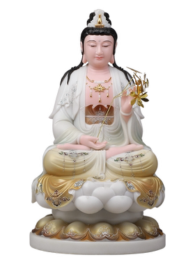 骏澜斋大势至菩萨汉白玉石佛像