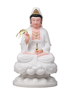 骏澜斋观世音菩萨神像大全汉白玉