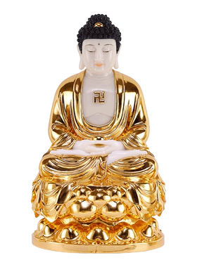 西方三圣大全汉白玉观音菩萨佛像