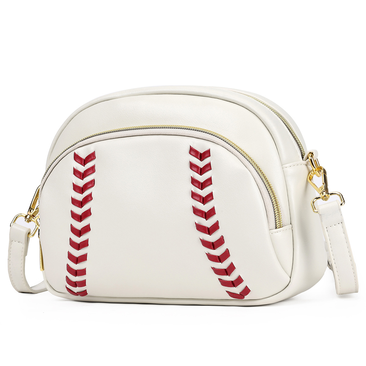 Spot Fashionable Leather Retro Popular Baseball Shoulder Bag