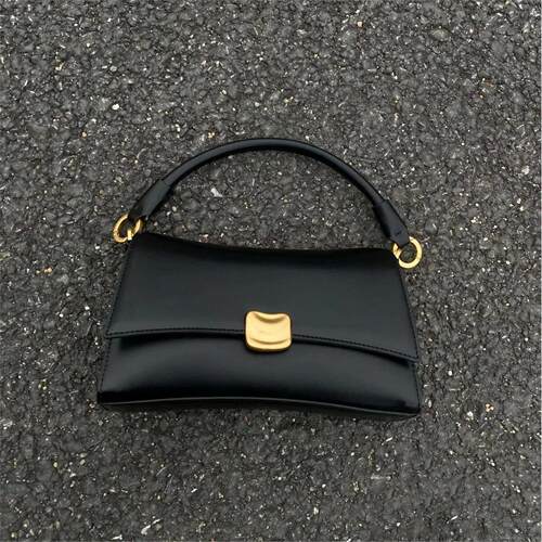 Black underarm bag for women, new high-end texture, niche de