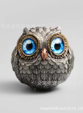Owl Beads Pendant Owl Resin Crafts Ornaments Home Garden Orn