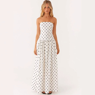 Spice Dress Women Fashion Sexy Strapless Printed 2025 Girl
