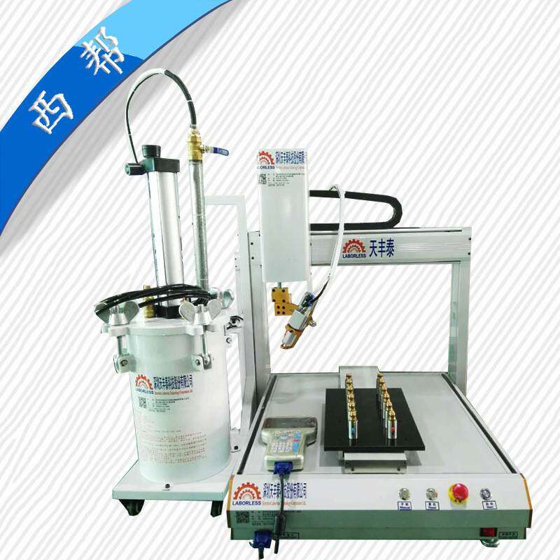 电动车尾灯打胶机灌封胶车载无线充外壳三轴点胶机2600ml胶水桶