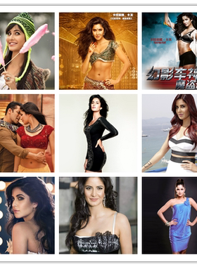 卡特莉娜·卡芙Katrina Kaif 幻影车神3个人经典写真照片塑封定制