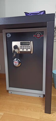 威尔信保险柜MP-670电子密码加钥匙开启双重保险 办公家用入墙