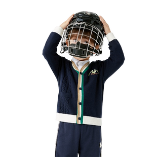 巴拉巴拉童装儿童毛衣男童春秋针织衫开衫线衣百搭时尚上衣潮亲肤