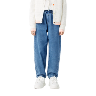 巴拉巴拉童装儿童牛仔裤女童秋装款洋气萝卜长裤