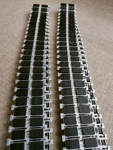 恒新 1/16豹2A6单销挂胶履带 适用恒龙3889灿烁 不掉胶片