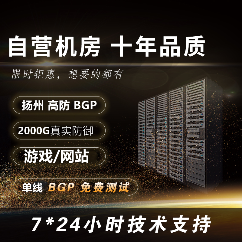服务器多线BGP服务器扬州高防