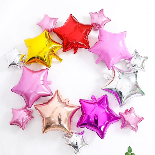 День рождения свадебный дом украшение свадебное празднование, творческая модель Дня святого Валентина Пентаграмма алюминиевый фильм воздушный шар воздушный фильм