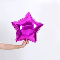 18 -Алюминиевая фольга с розовой красной пентаграммой