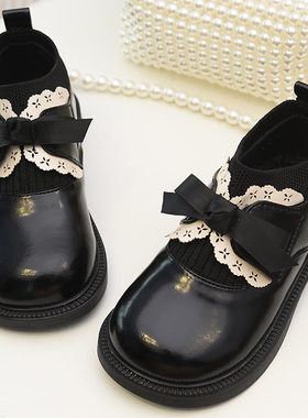 女童鞋子儿童单鞋女孩小皮鞋2025秋季新款软底童鞋洋气时尚公主鞋