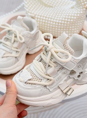 女童运动鞋儿童老爹鞋2026春季新款时尚童鞋中大童休闲鞋儿童单鞋