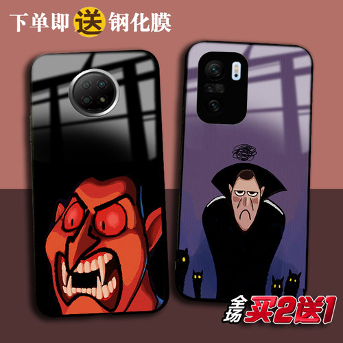 精灵旅社适用于红米K40pro 30S玻璃note7 8T 9pro手机壳10X定制潮