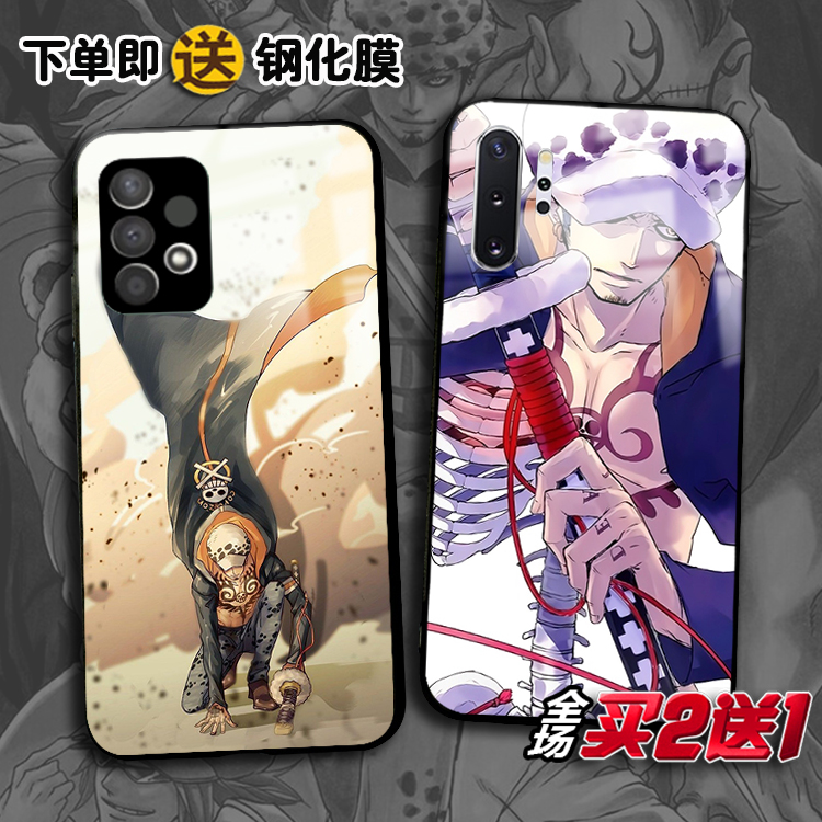 三星a53海贼王手机壳定制玻璃