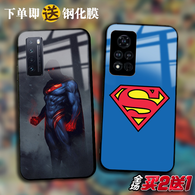 Superman超人适用于荣耀V40 v20 30S玻璃play3 4Tpro手机壳X10max