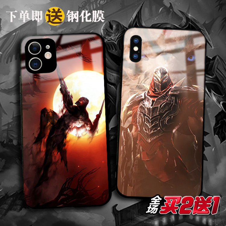 lol影流之主Zed适用苹果16pro 15plus 14 13mini 12promax任意机型11pro XSmax XR手机壳876plus定制SE3 2