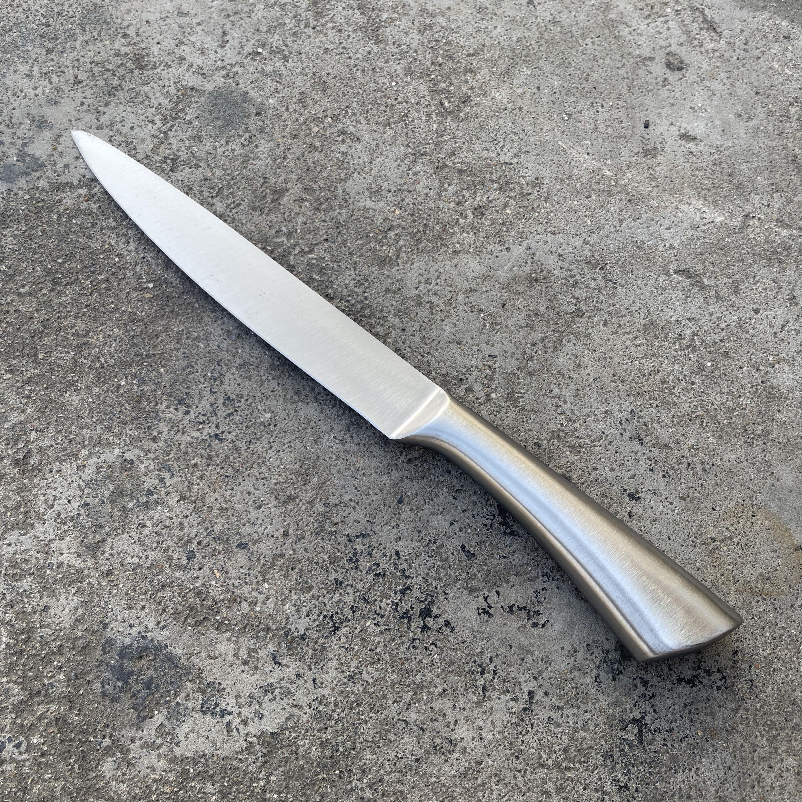 一体不锈钢加长水果刀家用瓜果刀厨房小刀全钢无缝果皮刀开刃锋利