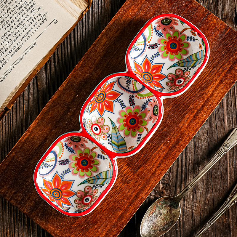 蝶恋花家用可爱蘸料碟子创意网红小碟子餐具陶瓷调味碟日式小吃碟,餐饮具,碟,淘宝优惠券,粉丝福利购,淘宝优惠卷