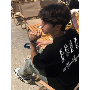 WASSUP重磅街头潮牌短袖t恤男款夏季百搭字母印花vibe个性上衣潮